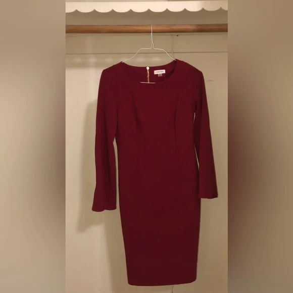 Calvin Klein | Dresses | Calvin Klein Burgundy Dress | Poshmark Calvin Klein | Dresses | Calvin Klein Burgundy Dress | Poshmark